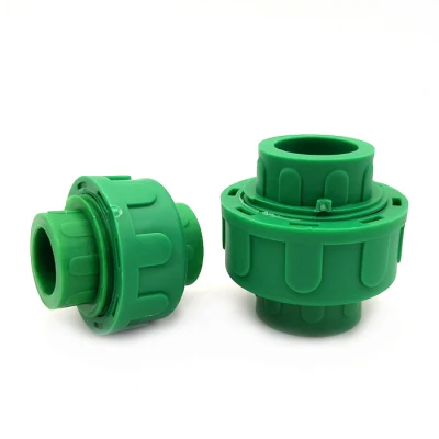 DIN8077 grüne PPR-Verbindungsrohrverschraubungen aus Kunststoff für Trinkwasser